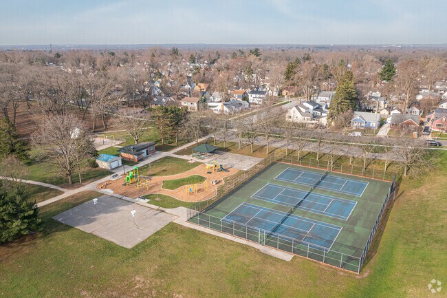 There are many amenities offered in Mulick Park for locals to enjoy.