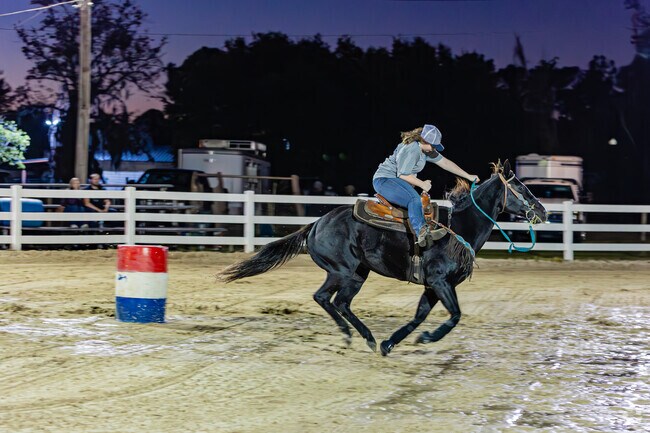 Visit Clay Maverick's Saddle Club where you'll find barrel racing every Saturday in Lakeside.