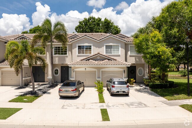 Townhomes are available to purchase in the south side of Regency Lakes neighborhood.