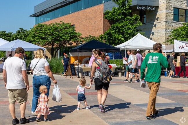 Bring the kids to enjoy the Lenexa Farmers Market on Saturdays.
