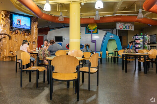 Racadio Library has so much to offer including a kids area with aquarium, and animal terrarium.