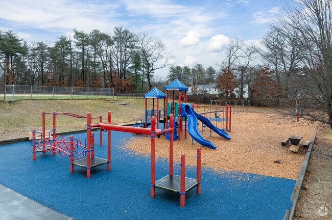Let your kids run around the playground at Plymouth River Elementary School in Hingham.
