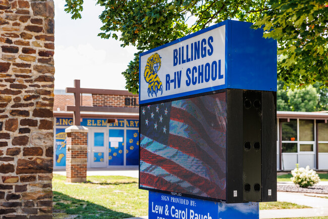 Billings Elementary School pulls students from areas outside the town of Billings.