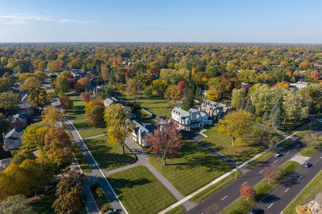 Homes within Grosse Pointe Shores sit on spacious lots with tons of space.