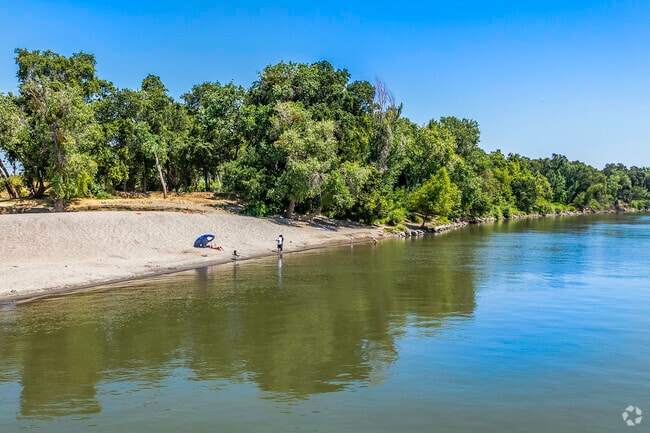 A popular spot for swimming is the Sand Cove Park beach near Willow Creek.