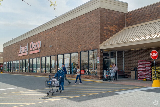 Huntington Hill residents have a short drive to their local Jewel-Osco grocery store.