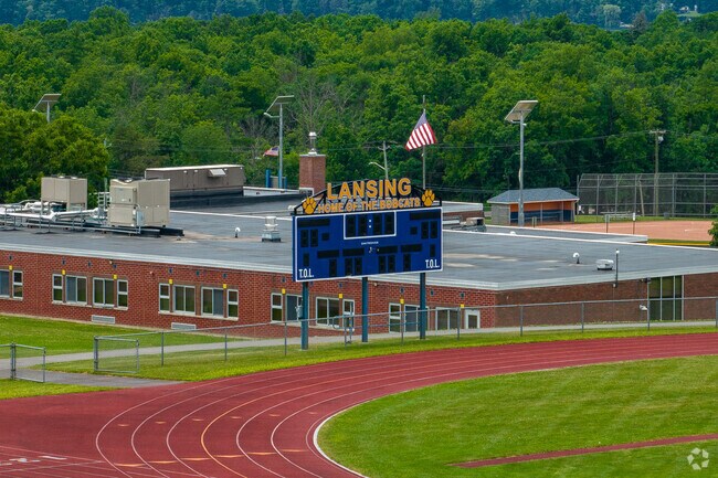 Lansing High School is home to the Lansing Bobcats.