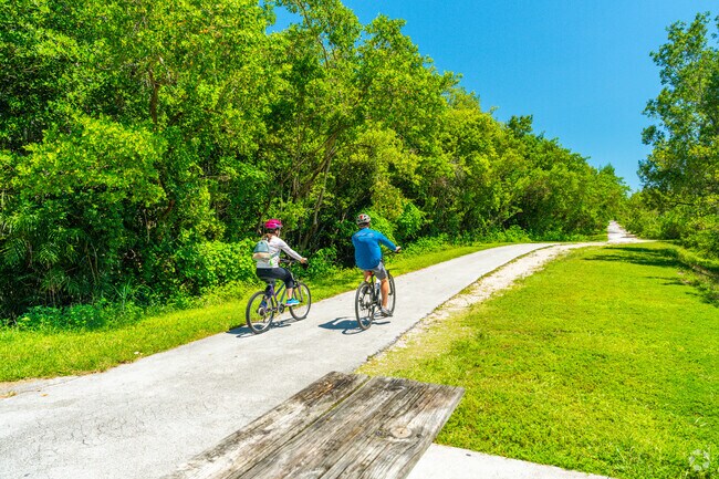 Take a bike ride or walk on one of the many nature trails Black Pointe Park and Marina.