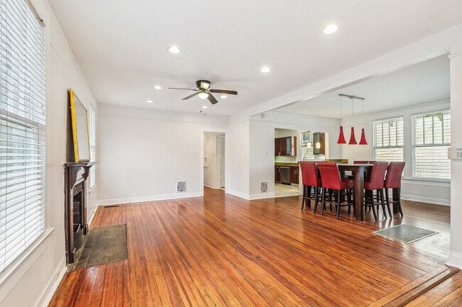 Spacious open concept living space