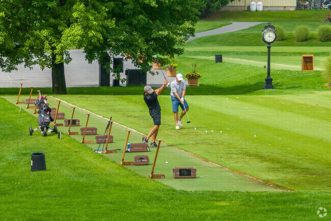 Practice your swing at the Hershey Country Club in Palmdale.