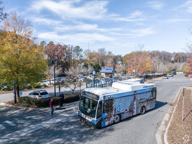 There's 2 separate Park and Ride stations for commuters in Huntersville.