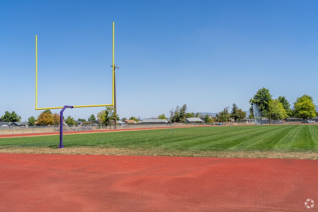 Harrisburg High School students can play football on the field.