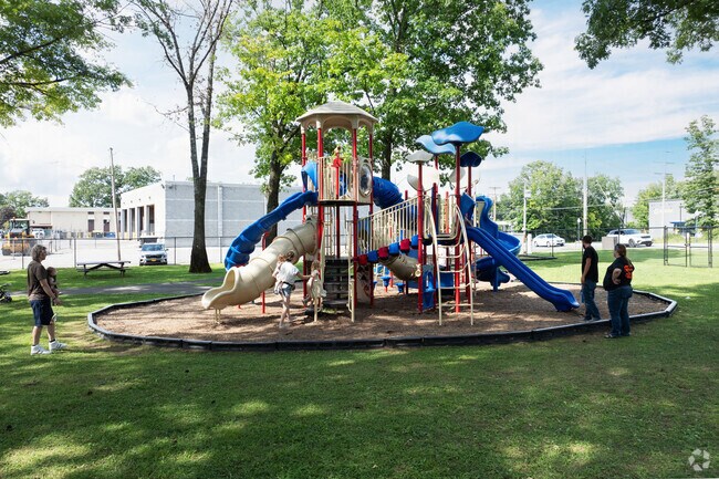 Burgess Kimball Memorial Park has a great playground to keep your kids active all day long.