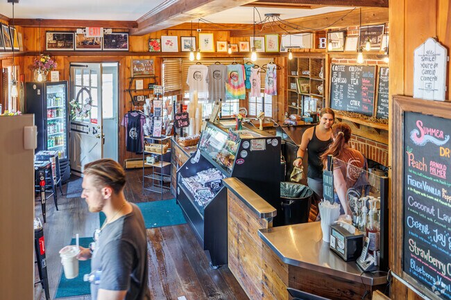 Grab a cup of coffee at the House of Coffi, in downtown Dover, near Rodney Village.