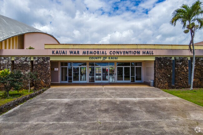 The Kauai War Memorial Convention Hall in Lihue.