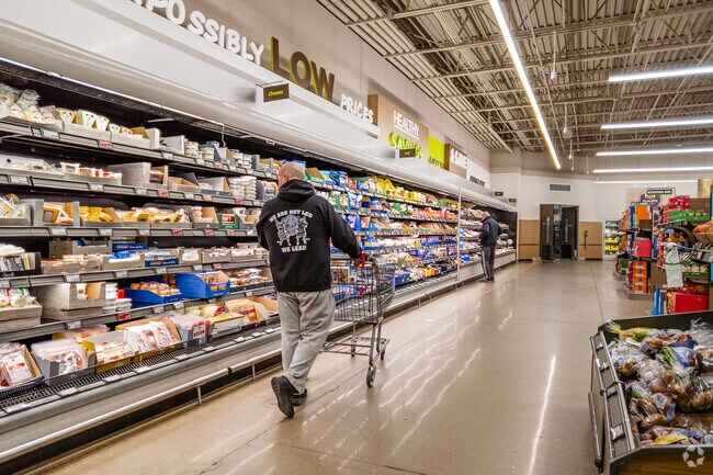 Liberty residents shop at the nearby Aldi for groceries at an amazing price.