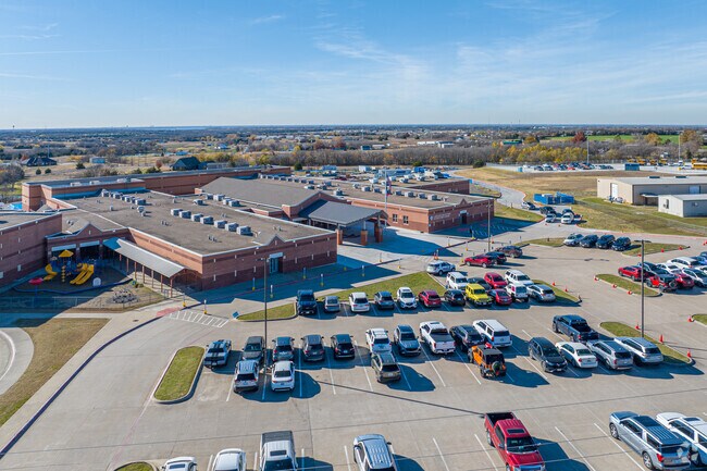 Mcclendon Elementary School has over 56 full time teachers that are educating the local kids.
