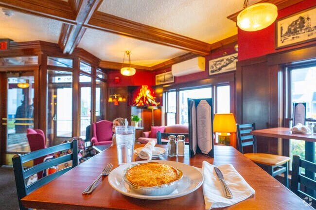 Do yourself a favor and enjoy the chicken pot pie from Winthrop Arms in Winthrop Highlands.