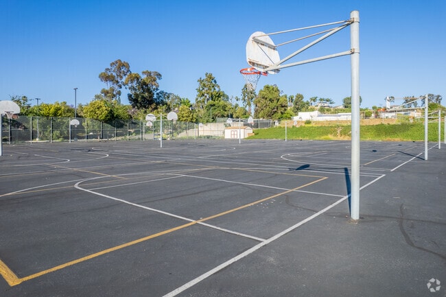 There are plenty of basketball courts at La Paz Intermediate School to shoot some hoops.