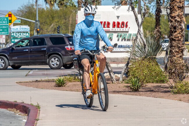 Residents of Rogers Ranch can enjoy easy cycling around the neighborhood.