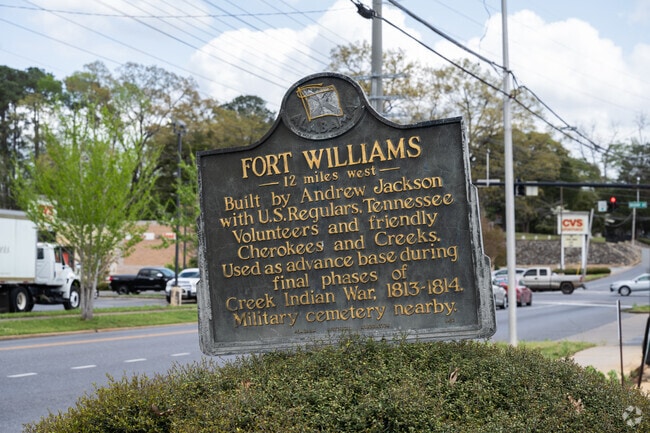Sylacauga was the site of Fort Williams, built by Andrew Jackson in the early 1800s.