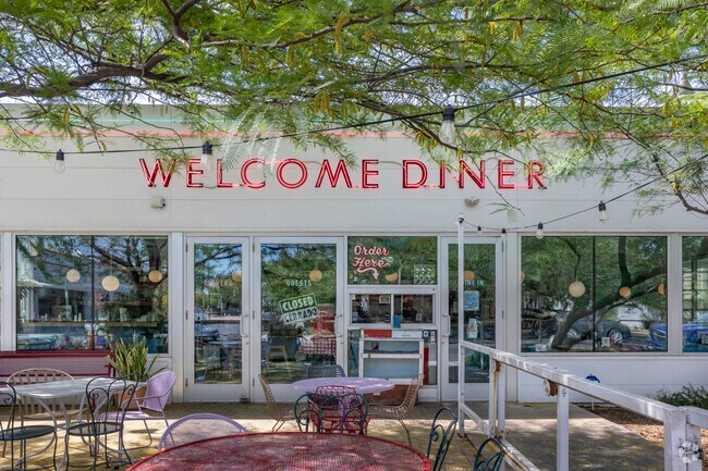 Garfield residents meet up for lunch at Welcome Diner, located within the neighborhood.