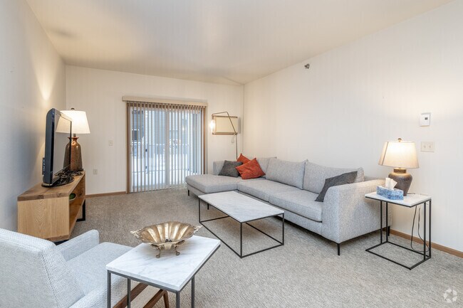2BR, 1BA - 1,200SF - Living Room