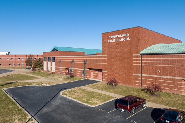 Timberland High School sits on the same property as the middle school and elementary school.