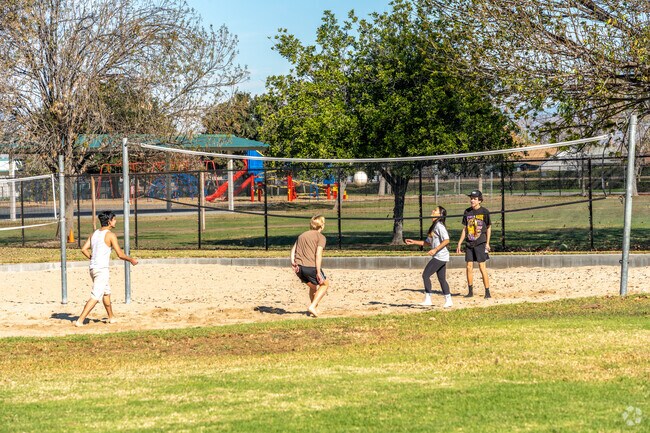 Challenge your friends to a game of volleyball at Rancho Loma Park.