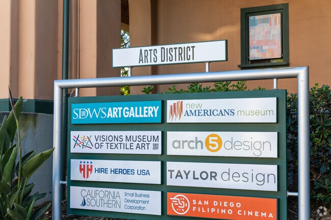 The Arts District near Loma Portal is a favorite stop for residents.