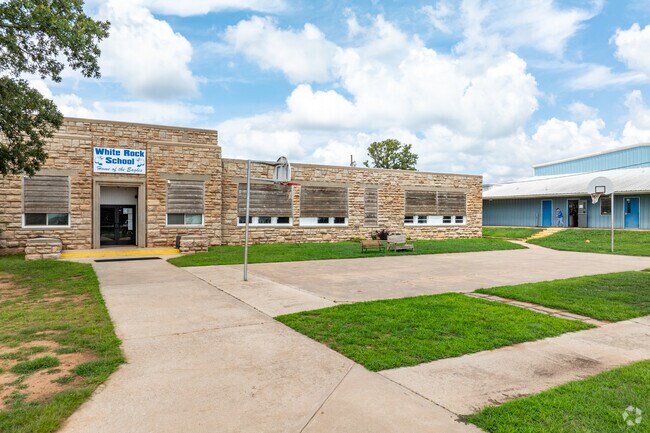 The campus is clean and well-maintained at White Rock Public School.