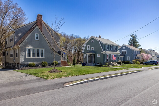 Rows of eclectic homes line the streets of East Braintree.
