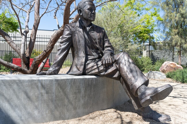 West Las Vegas has a statue dedicated to the former president of the US, Barack Obama.
