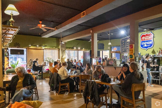 The Fillin Station offers residents a popular place to connect in Lincoln Park.