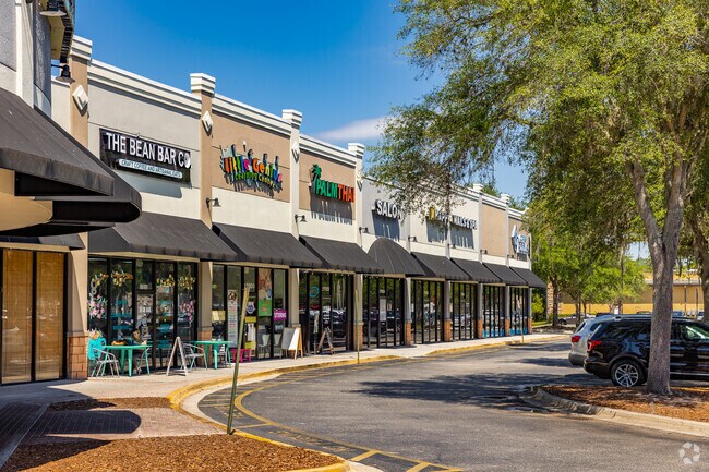 The Market Square shopping plaza is one of two shopping centers located in Tampa Palms.