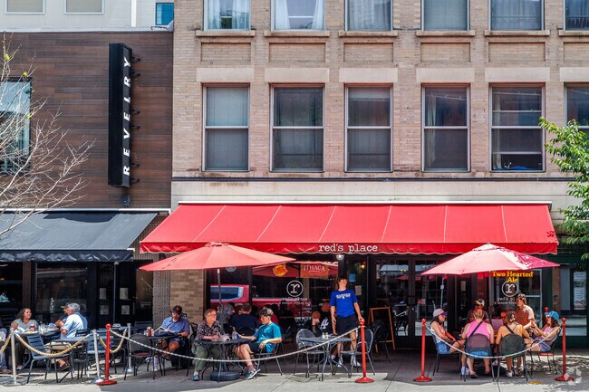 If you're looking for gourmet pub grub & cocktails, Red's Place near South Side is popular.