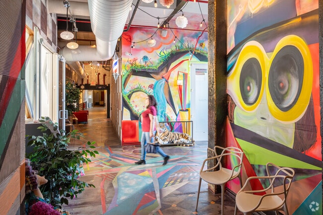 Different levels at 900 Rutter Ave in Forty Fort feature more artful creations.