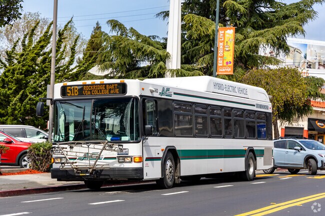 Buses connect Fairview Park residents to bay area and nearby cities.