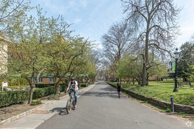 Randall manor residents can drive, bike or take the bus to the Staten Island Ferry.