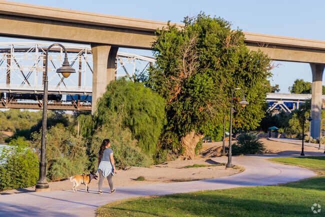 It's common to see people walking their dogs through Sierra Sunset.