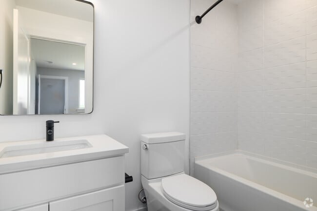 1BR, 2BA - 845SF - First Bathroom