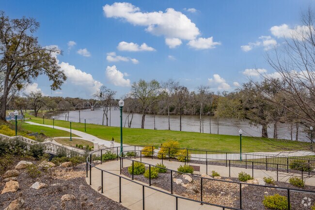 The Flint River flows through Bainbridge, Georgia, where it joins Lake Seminole.