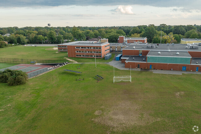 Baldwin Senior High School has a large sports complex.