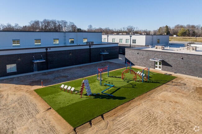 Revolution Academy has a great playground area for the younger students.