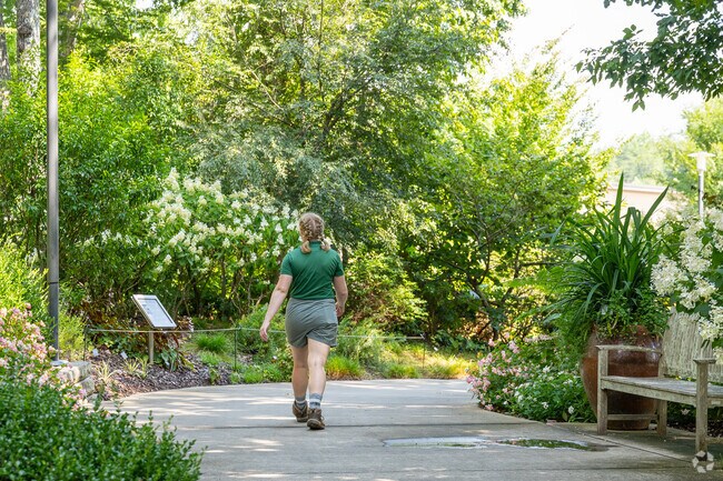 Enjoy a walk through the flowers at the botanical gardens in New Holland Village.