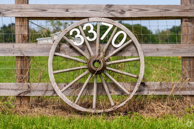 A decorative property marker in Scottsmoor, North Brevard County.