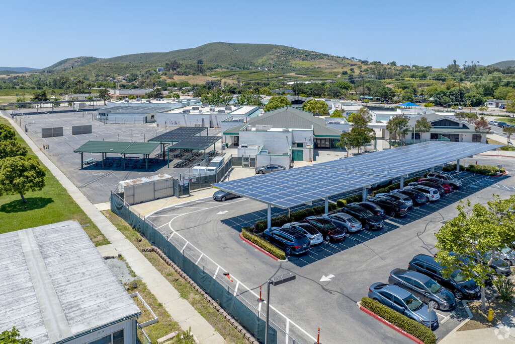 An elevated view of the Twin Oaks Elementary School in San Marcos.
