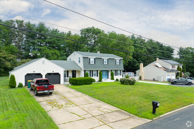 Many homes in North Hanover feature long driveways and 2-car garages.