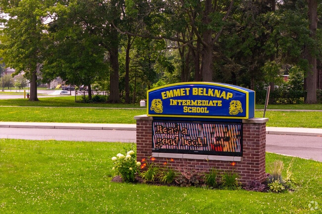 Emmet Belknap Intermediate School teaches grades 5th and 6th.