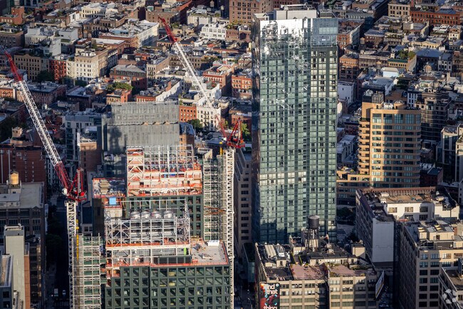 Robust development in Hudson Square means ongoing construction.